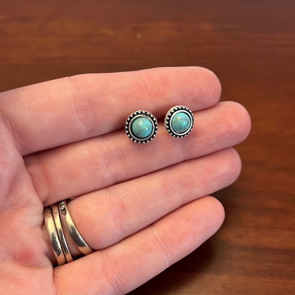 Turquoise studs